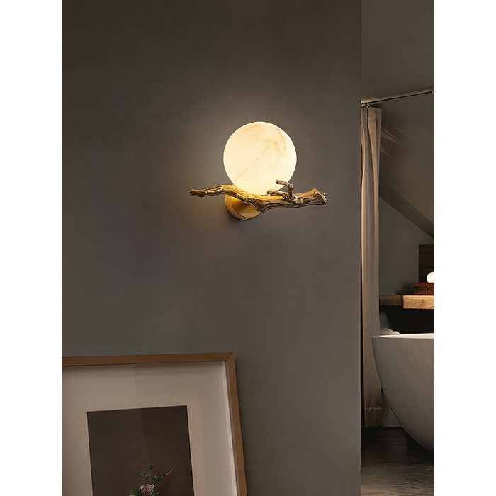 Retro Twigs Alabaster Vägglampa HL2988