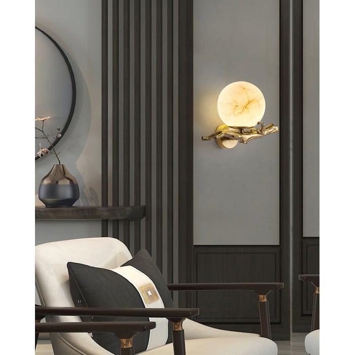 Retro Twigs Alabaster Vägglampa HL2988