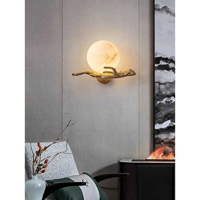 Retro Twigs Alabaster Vägglampa HL2988
