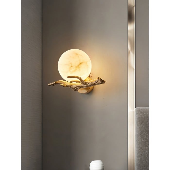 Retro Twigs Alabaster Vägglampa HL2988