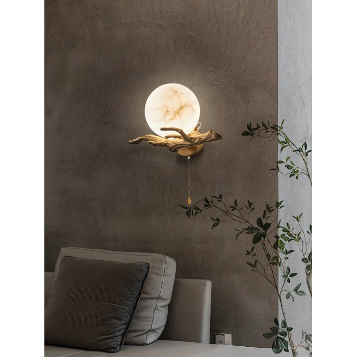 Retro Twigs Alabaster Vägglampa HL2988