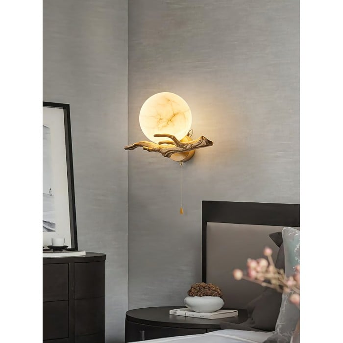 Retro Twigs Alabaster Vägglampa HL2988