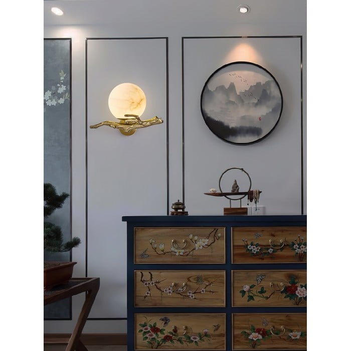 Retro Twigs Alabaster Vägglampa HL2988