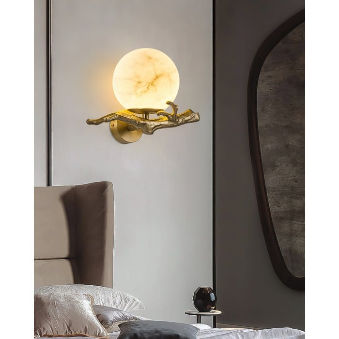 Retro Twigs Alabaster Vägglampa HL2988