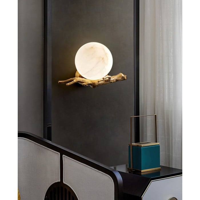 Retro Twigs Alabaster Vägglampa HL2988
