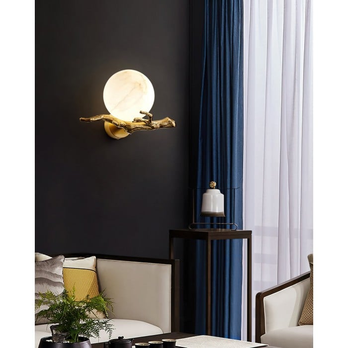 Retro Twigs Alabaster Vägglampa HL2988