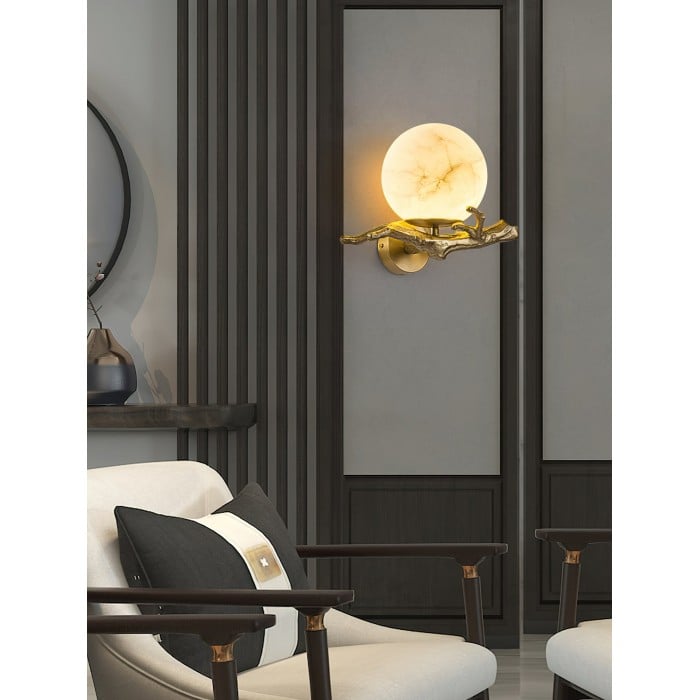 Retro Twigs Alabaster Vägglampa HL2988