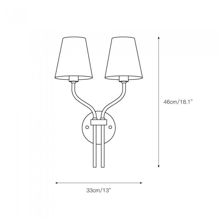 Safavieh Ezra wandlamp HL3041