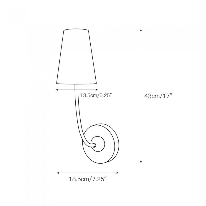 Shannon wandlamp HL3156