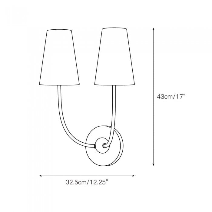 Shannon wandlamp HL3156