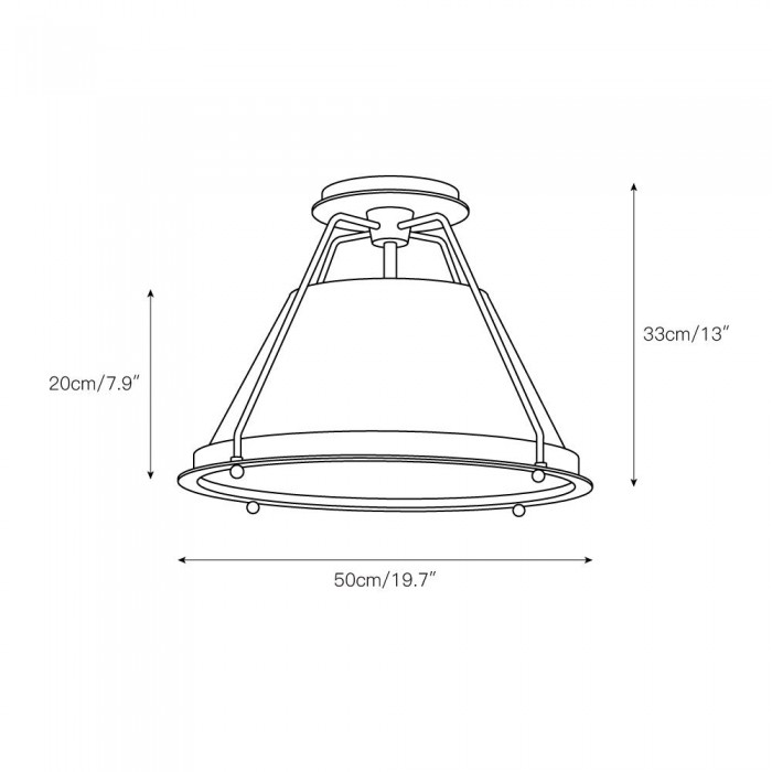 Shelton Flushmount Ceiling Lamp HL3093