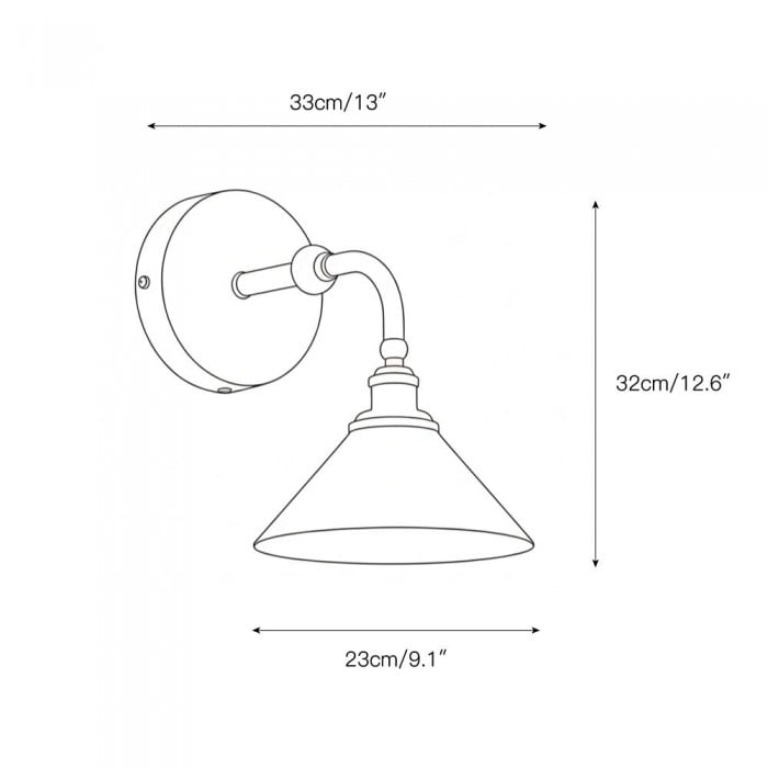 Aplique de pared Thetford HL3283