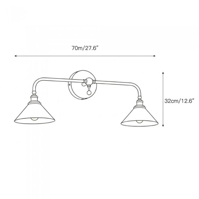 Aplique de pared Thetford HL3283
