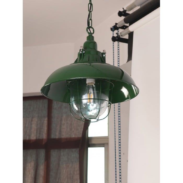 Zielona lampa wisząca Thorlux HL3018