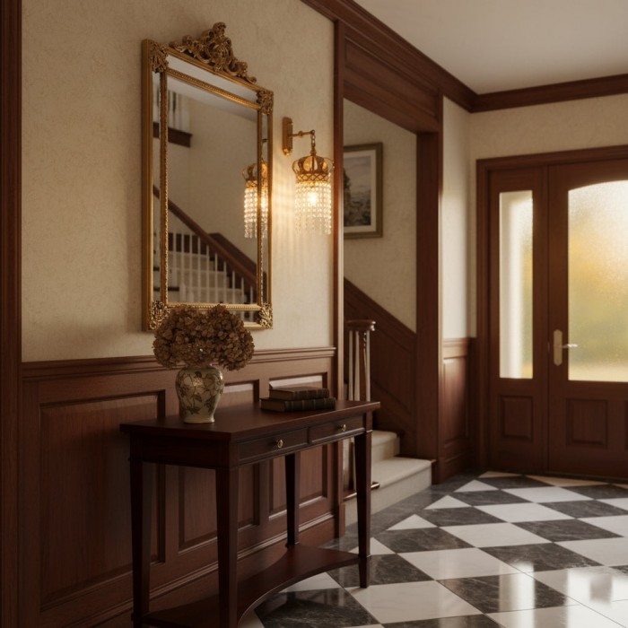 Lámpara de pared Timon Brass Crown HL3298