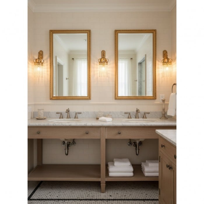 Lámpara de pared Timon Brass Crown HL3298