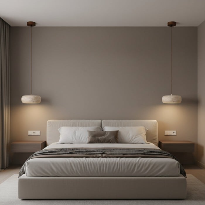 Travertine Drum Pendant Lamp HL3161