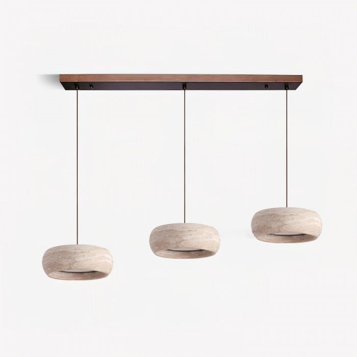 Travertine Drum Pendant Lamp HL3161