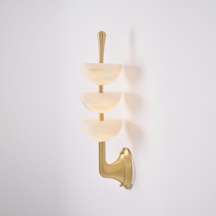 Lámpara de pared triple de alabastro HL3118