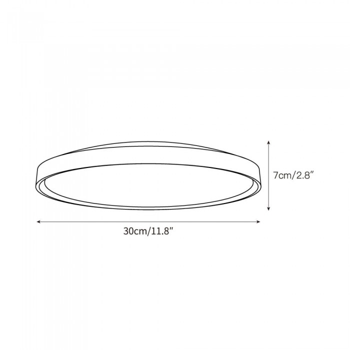 Ultra-thin Round Travertine Ceiling Lamp HL3243