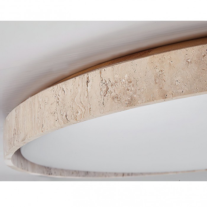 Ultra-thin Round Travertine Ceiling Lamp HL3243
