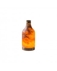 Tischleuchte aus Alabaster in Form einer Weinflasche (mit eingebautem Akku) HL3222
