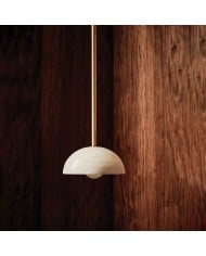 Traditional Japandi Wabi-Sabi Elliptical Paper Pendant Light HL3495