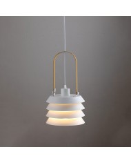 Lalique Lampe à suspension en verre rose HL3227