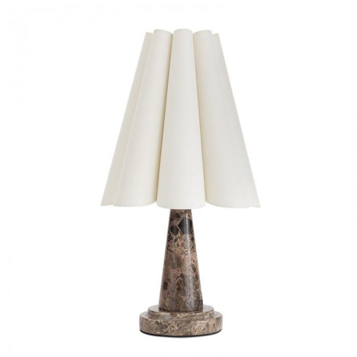 Shadon Marmor Plisserad Bordlampa HL3233