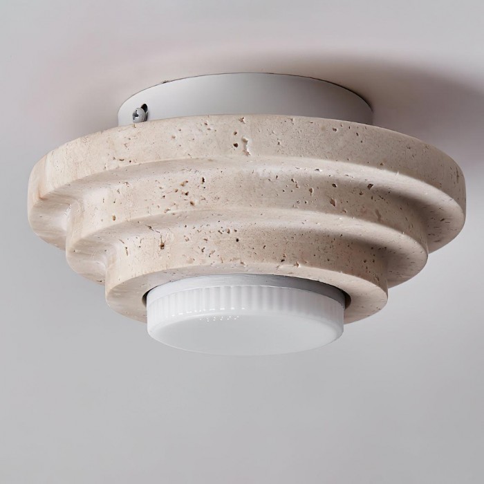 Aperture Travertine Ceiling Light HL3448