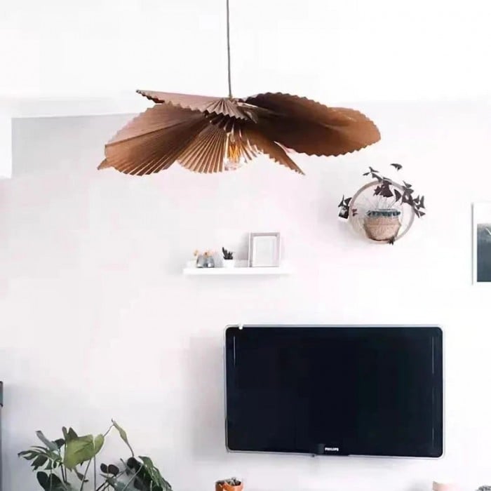 Art Deco-hänglampa med blommotiv HL3432