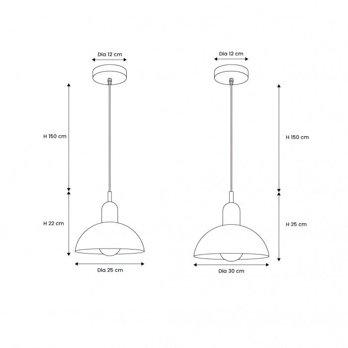 Suspension Aurora Nordic Colorful Bowl HL3369