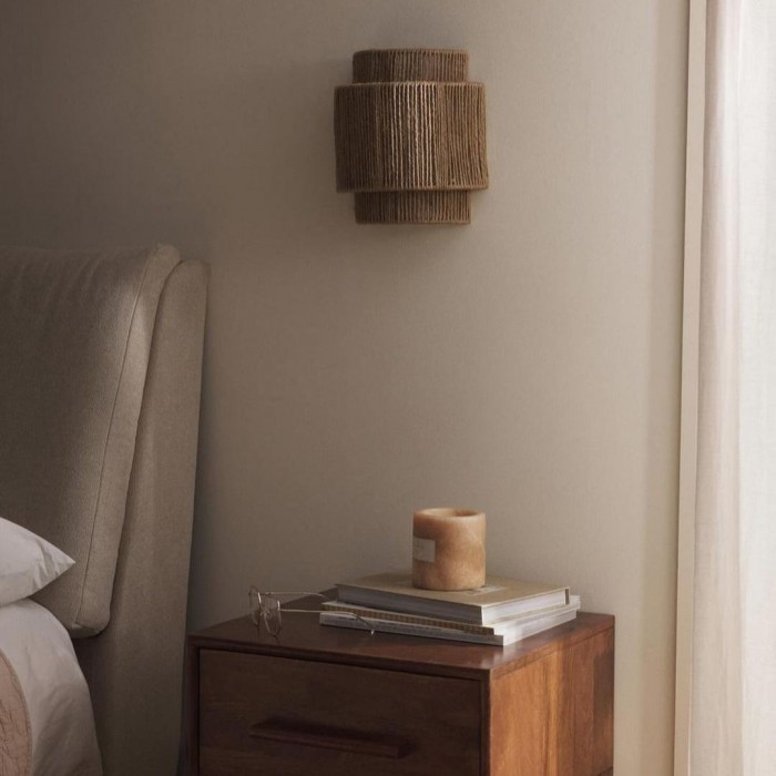 Bohemian Vintage Hand Woven LED Wall Light HL3347