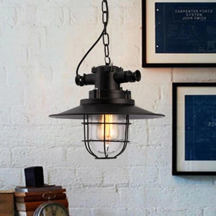 Strålande industriell taklampa i aluminium HL3367