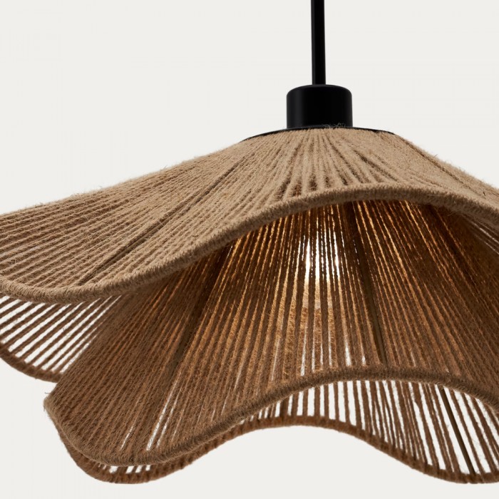 Cape Points Boho Natural Jute Fiber Pendant Light HL3391