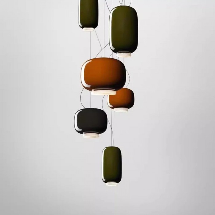 Chouchin Suspension Modern LED Glass Pendant Lamp HL3502