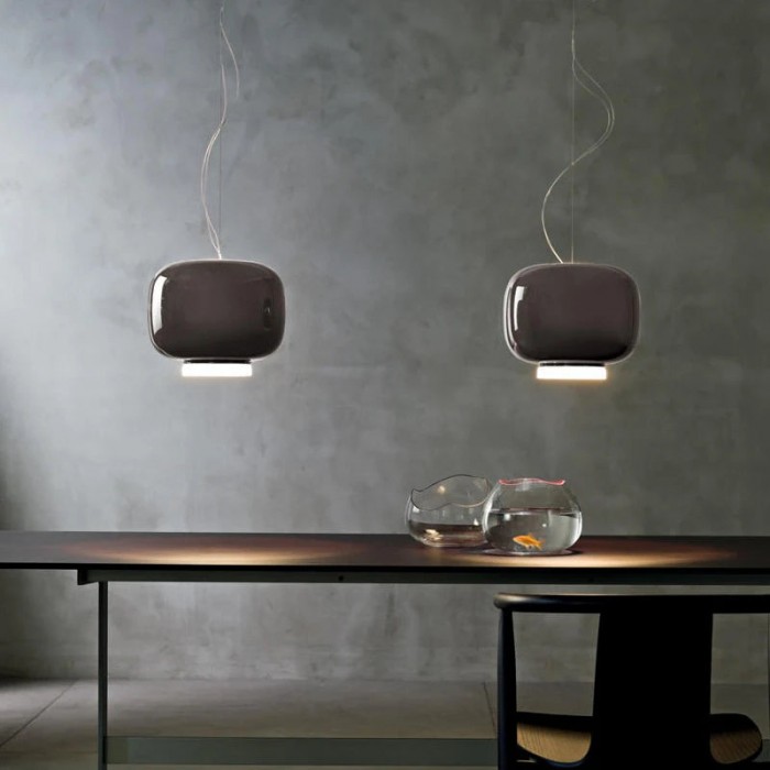 Chouchin Suspension Modern LED Glass Pendant Lamp HL3502