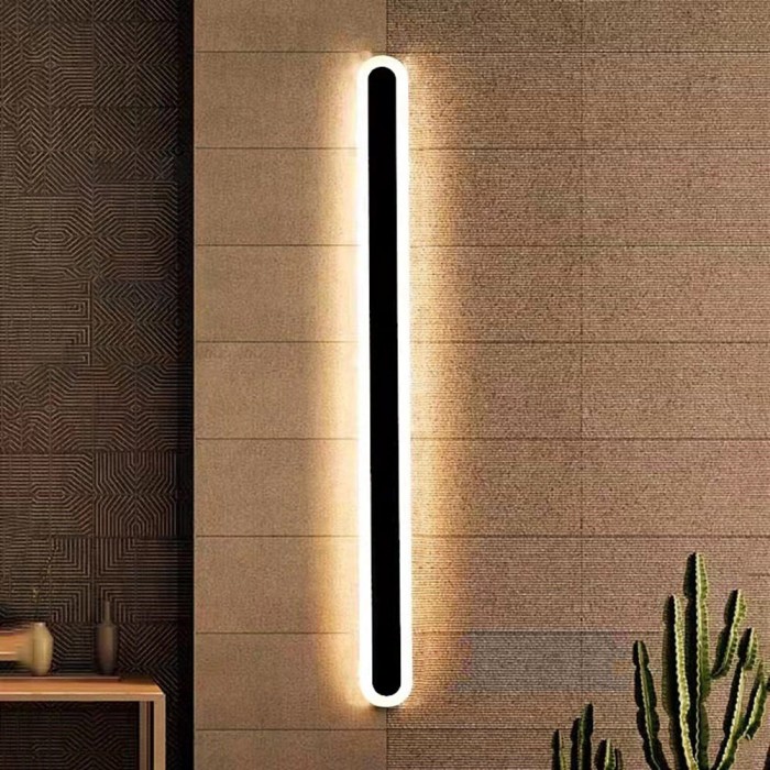 Edge Minimalist Metal Oval IP65 WaterProof Outdoor Wall Light HL3428