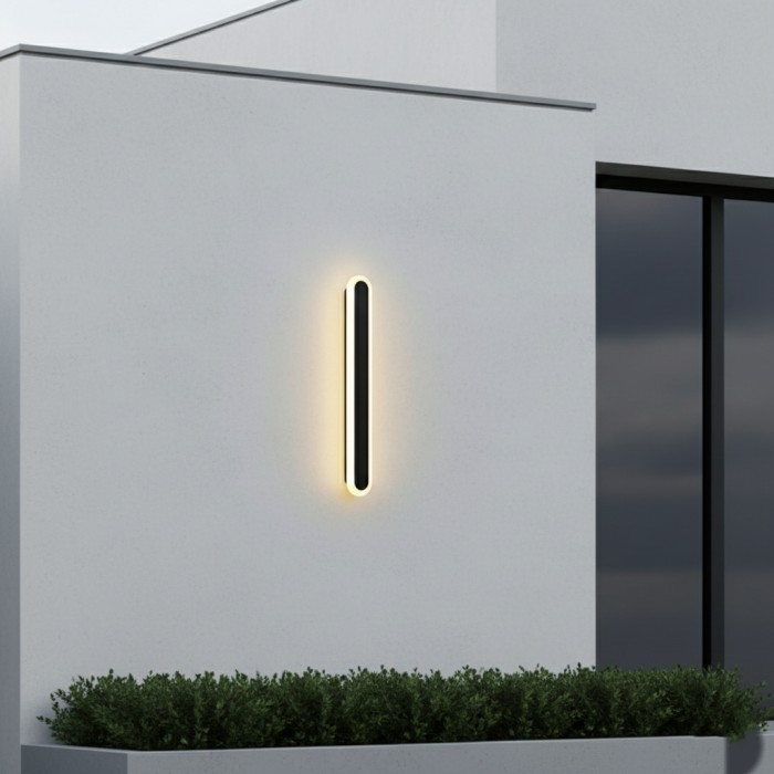 Edge Minimalist Metal Oval IP65 WaterProof Outdoor Wall Light HL3428