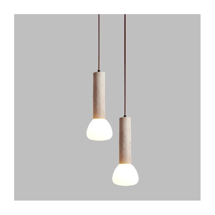 Elegant Travertine Cream Style Pendant Light HL3473