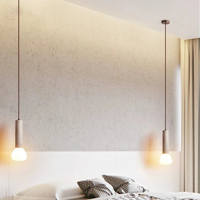 Elegant Travertine Cream Style Pendant Light HL3473