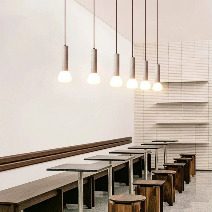 Elegant Travertine Cream Style Pendant Light HL3473