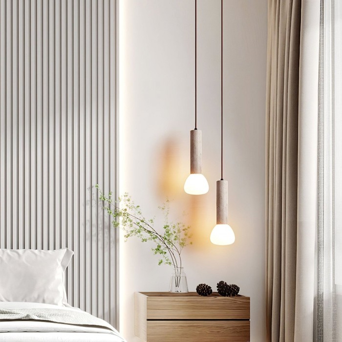 Elegant Travertine Cream Style Pendant Light HL3473