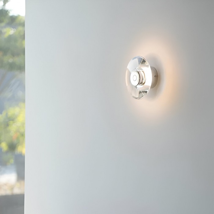 Italiaanse kristallen minimalistische Clementine wandlamp HL3511