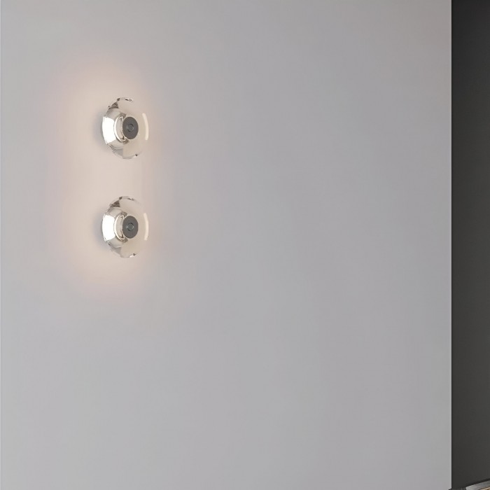 Italiaanse kristallen minimalistische Clementine wandlamp HL3511