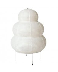 Japanische Wabi-Sabi-Tischleuchte aus weißem Reispapier HL3328