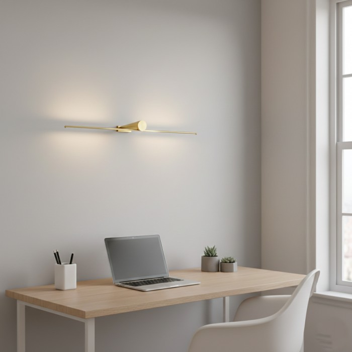 Lampada da parete moderna in metallo Leigh Brilliance HL3348