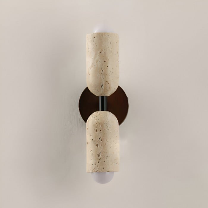 Merrill Travertijn en Hout LED-wandlamp HL3515