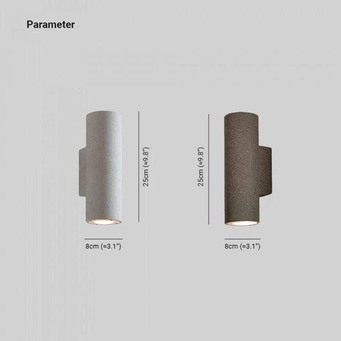 Midnight Glow Minimalistische Cement Binnen/Buiten Wandlamp HL3330