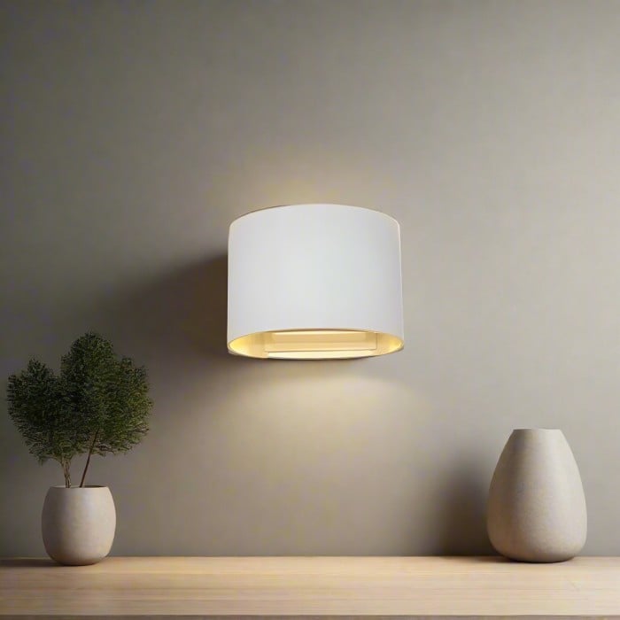 Minimalistische kubusvormige aluminium moderne LED-wandlamp HL3339